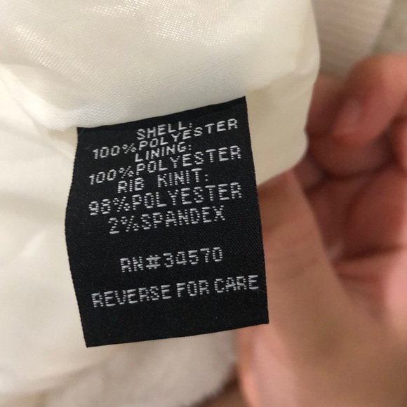 NWT White Jason Maxwell Zip Up Sherpa Teddy Jacket - Picture 6 of 6